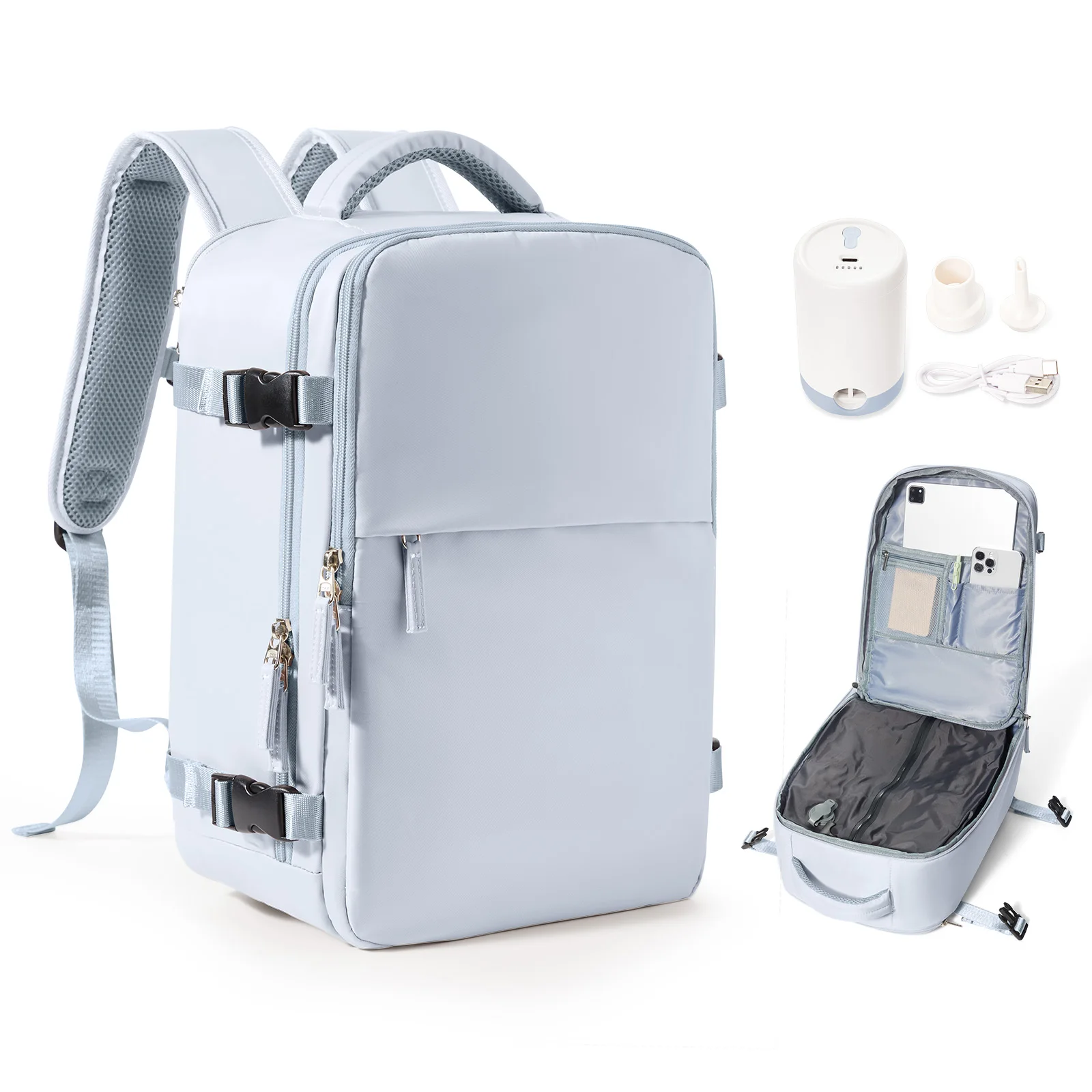 

Сумка для салона Easyjet 45x36x20, дорожный рюкзак, большой рюкзак для ноутбука, вакуумный рюкзак, ручная кладь с вакуумной системой, рюкзак с подушкой безопасности