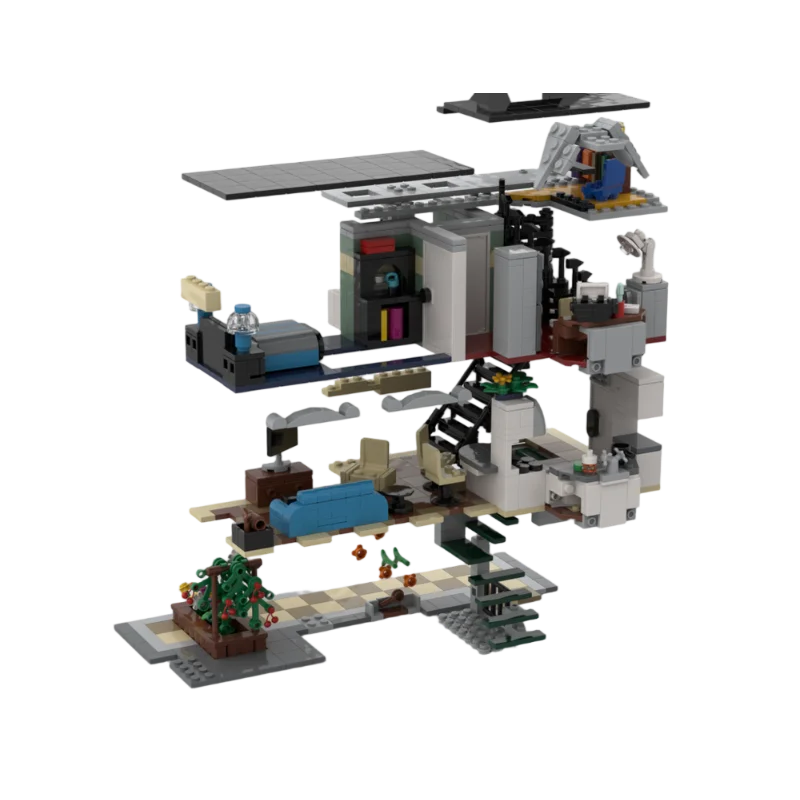 Creative City Street View Green Grocer MOC Building Blocks Architettura Scena Tecnologia Mattoni fai da te Modello Giocattolo Regali di Natale