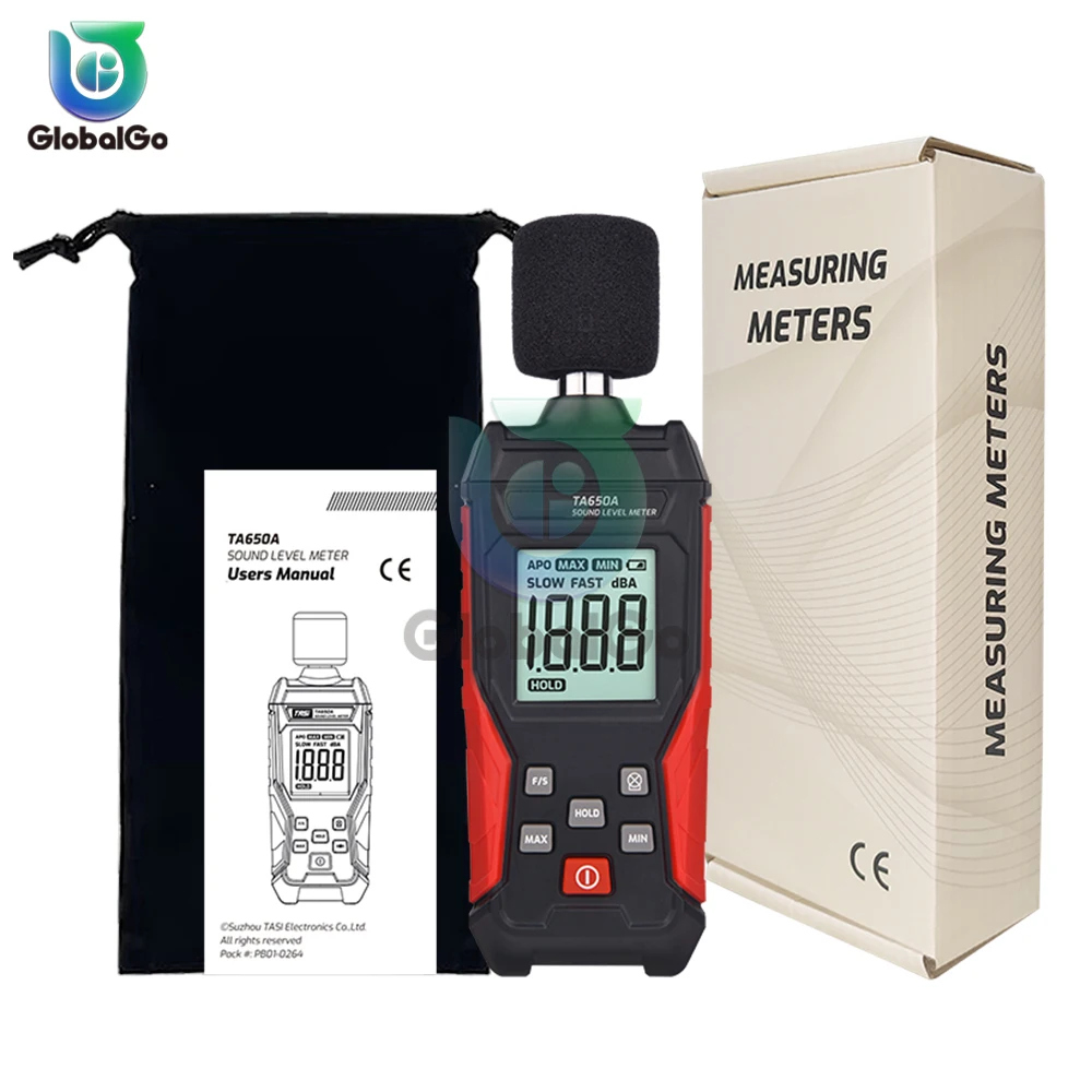 Handheld Digital Sound Level Meter Noise Meter Decibel Detector Audio Noise Tester Tester Medição Instrumento Ta650a 30130db