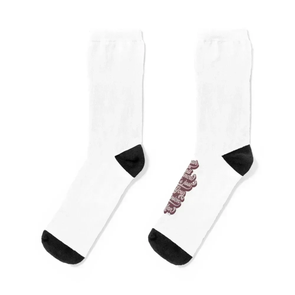 The Big Lebowski - The Dude Quote - Yeah, well, you know, that's just, like, your opinion, man. Socks gym gift Men Socks Women's