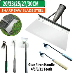 Multifunctional Weeding Deicing Remove Farm Manure Shovel Weed Cleaning Shovel Sharp Edge Saw Blade Steel Blade Garden Hand Tool