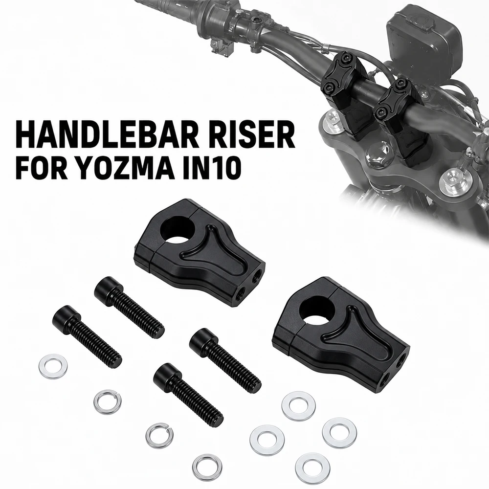For Yozma IN10 PRO Handlebar Riser Clamp Handle Bar Riser Fat Bar Mount Bracket Motorcycle Accessories Electric Dirt Bike E-bike