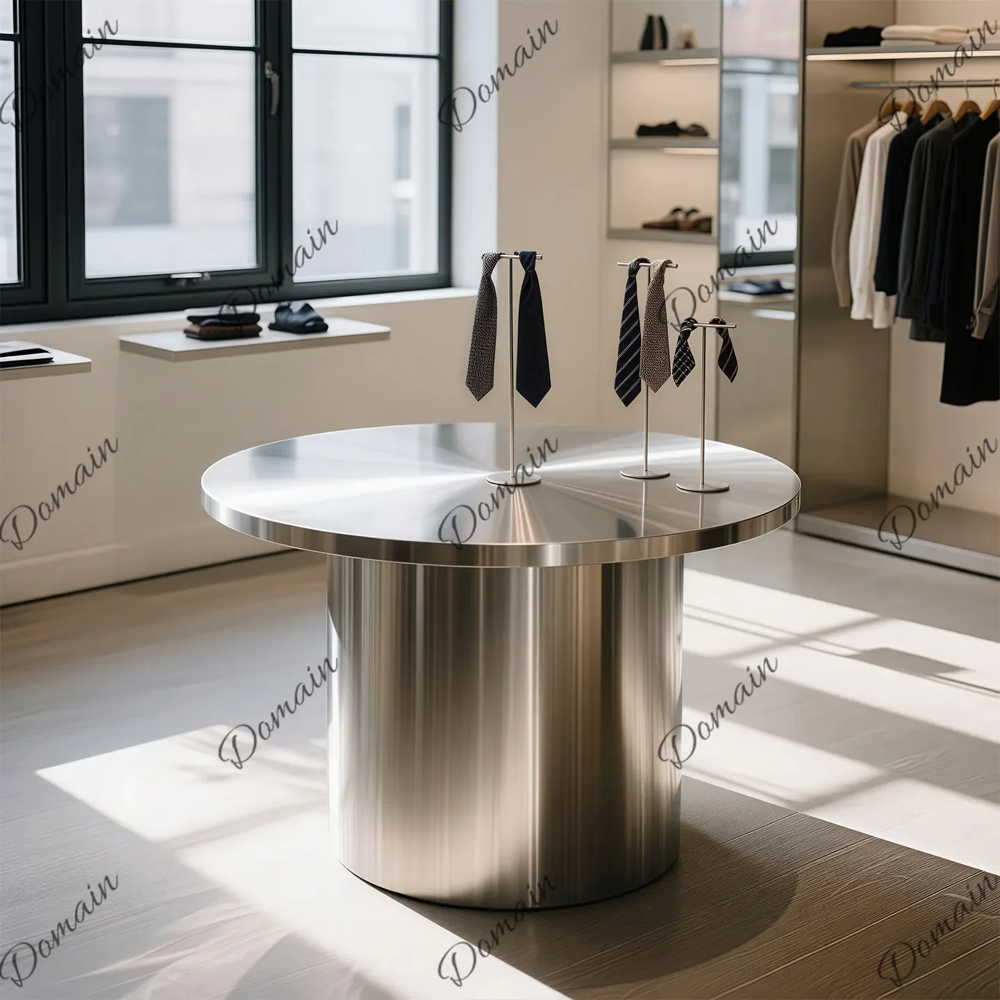N81 Clothing Store Nakajima Display Table Stainless Steel Flower Shop Shopping Mall Shoe Bag Store Decoration Middle Water Tabl