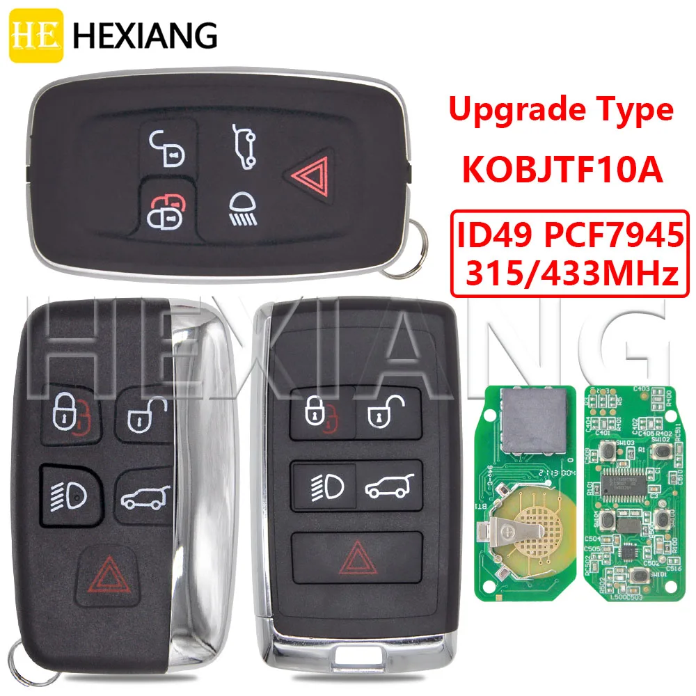 HE KOBJTF10A ID49 Chip 315/433MHz Proximity Car Remote Key For Land Rover Range Rover Sport Evoque Discovery 4 Freelander Jaguar