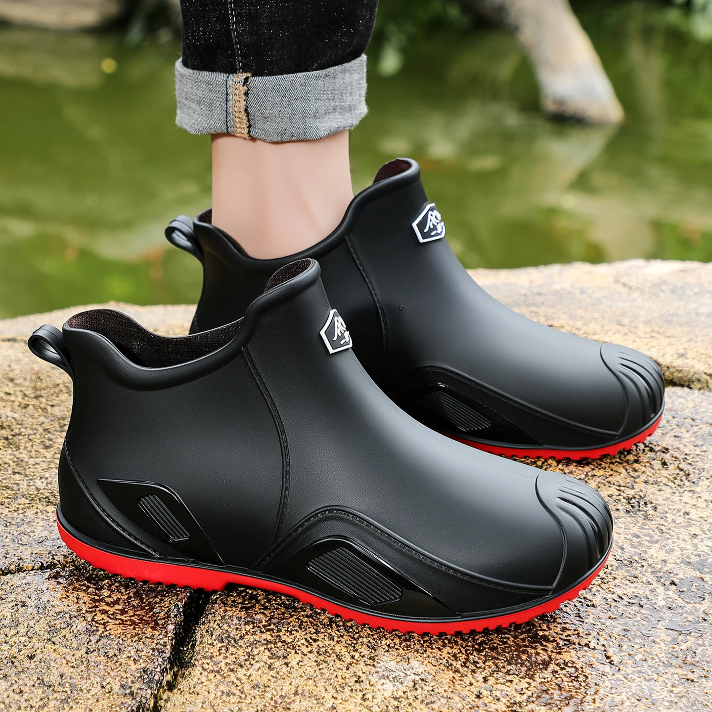 Sepatu bot hujan anti selip mo - Men'S Fashion Youtube ulasan dan harga