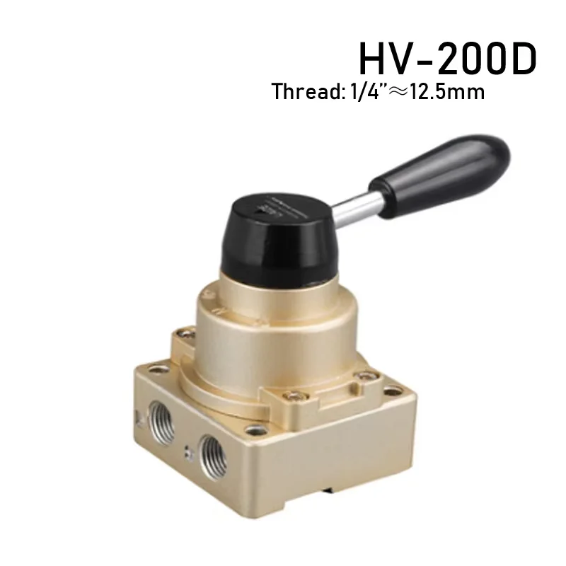 HV-02/03/04 Manual Valve 4 Way 3 Position Pneumatic Hand Operated Manual Operated Air Switch