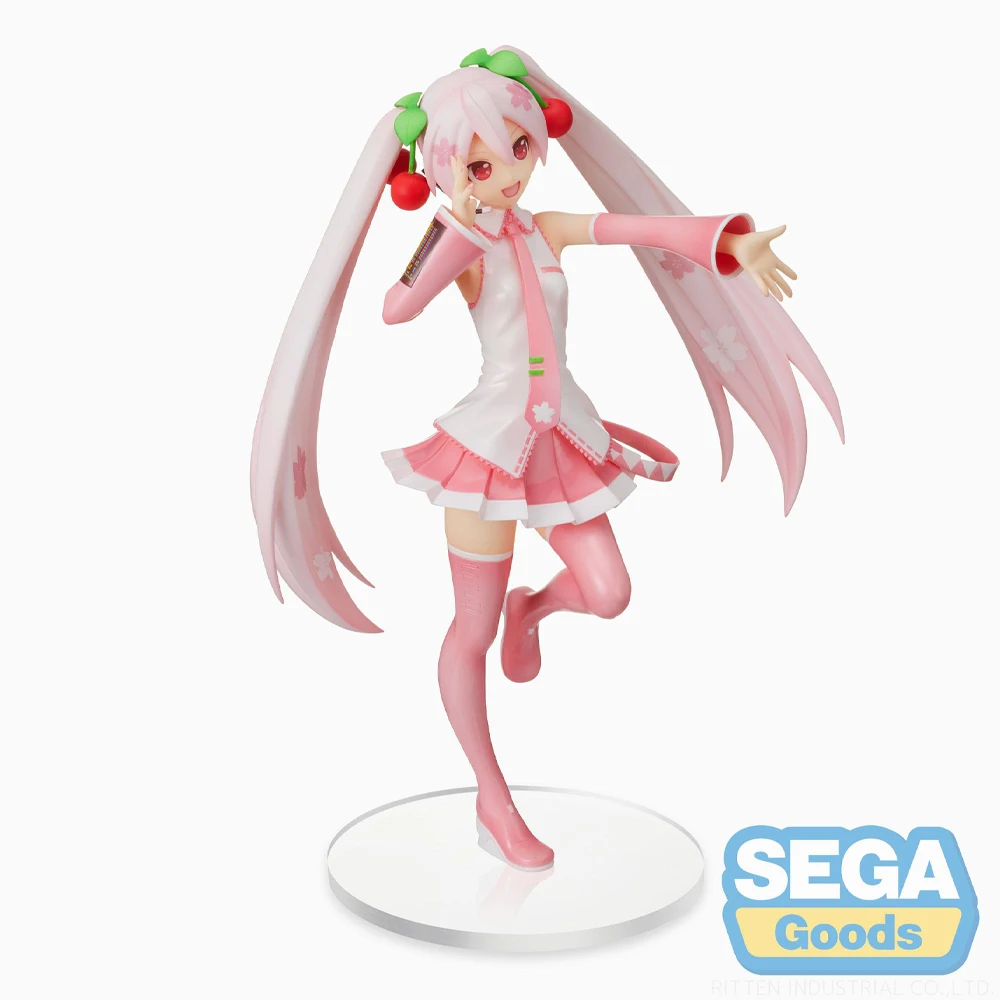 Original Sega Hatsune Miku Series Sakura Miku (Ver. 3) Spm Figure 22Cm Collectible Model Toy Genuine In Stock Holiday Gift