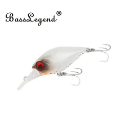BassLegend Fishing Trout Lures Square Bill Crankbaits Shallow Diving Running Crankbait Wobbler Black Bass 36mm 3.5g