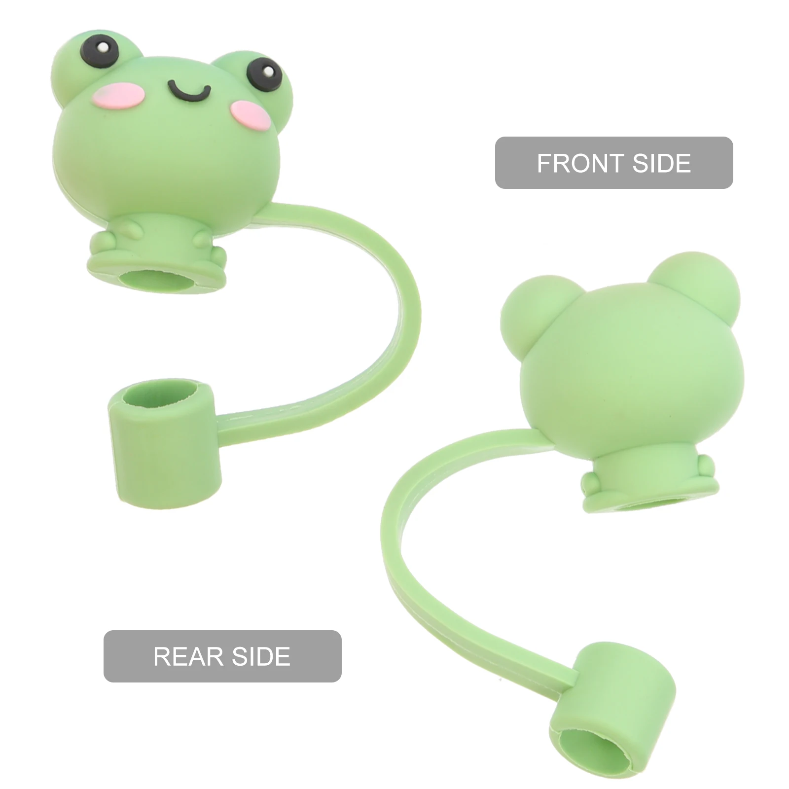 

8pcs Silicone Straw Covers Tips Protectors Light Weight Reusable Caps For Outdoor Parties Showers Graduation Ceremonies