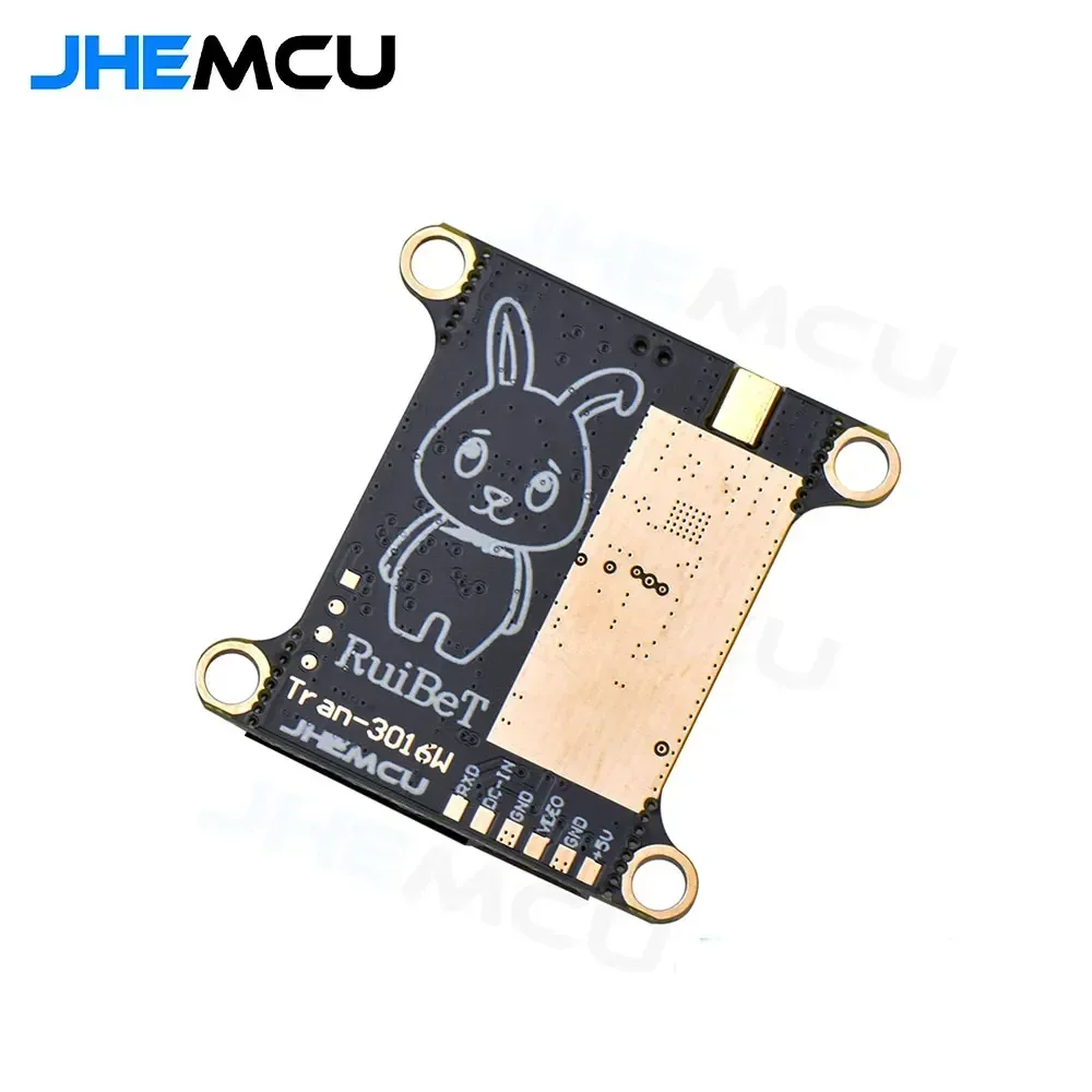 JHEMCU RuiBet Tran-3016W 5.8G 40CH 1.6W PitMode 25mW 200mW 400mW 800mW 1600mW Adjustable VTX 2-6S 30X30mm for RC FPV Drone