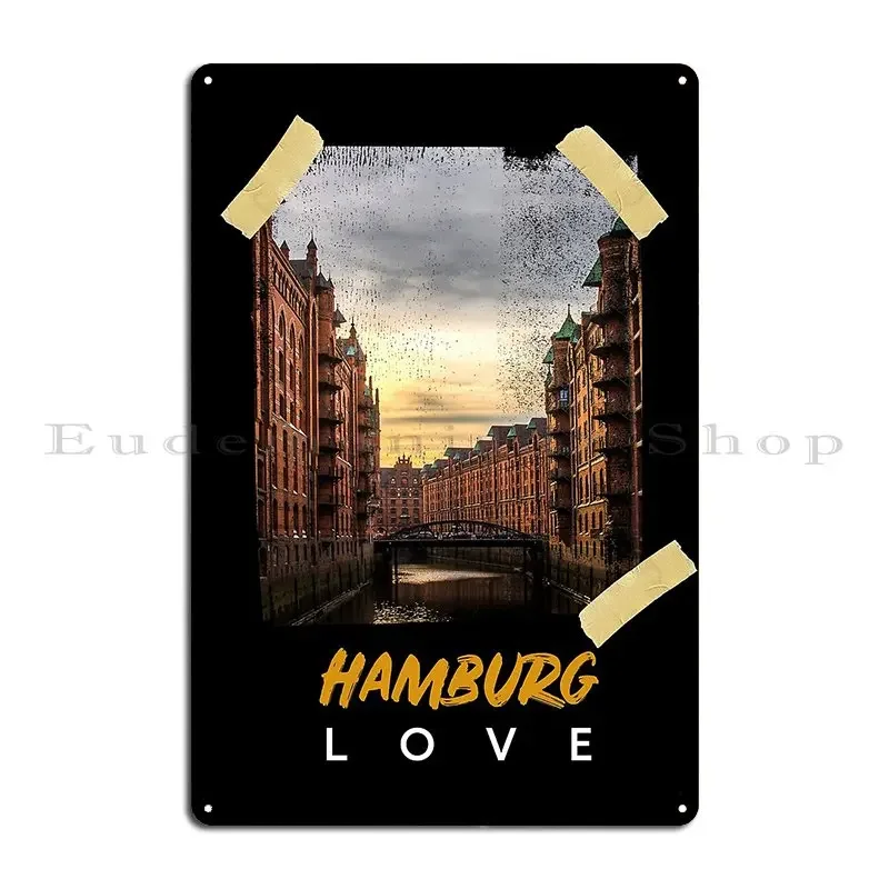 Hamburg Metal Sign Plaques Pub Club Designer Home Tin Sign Poster