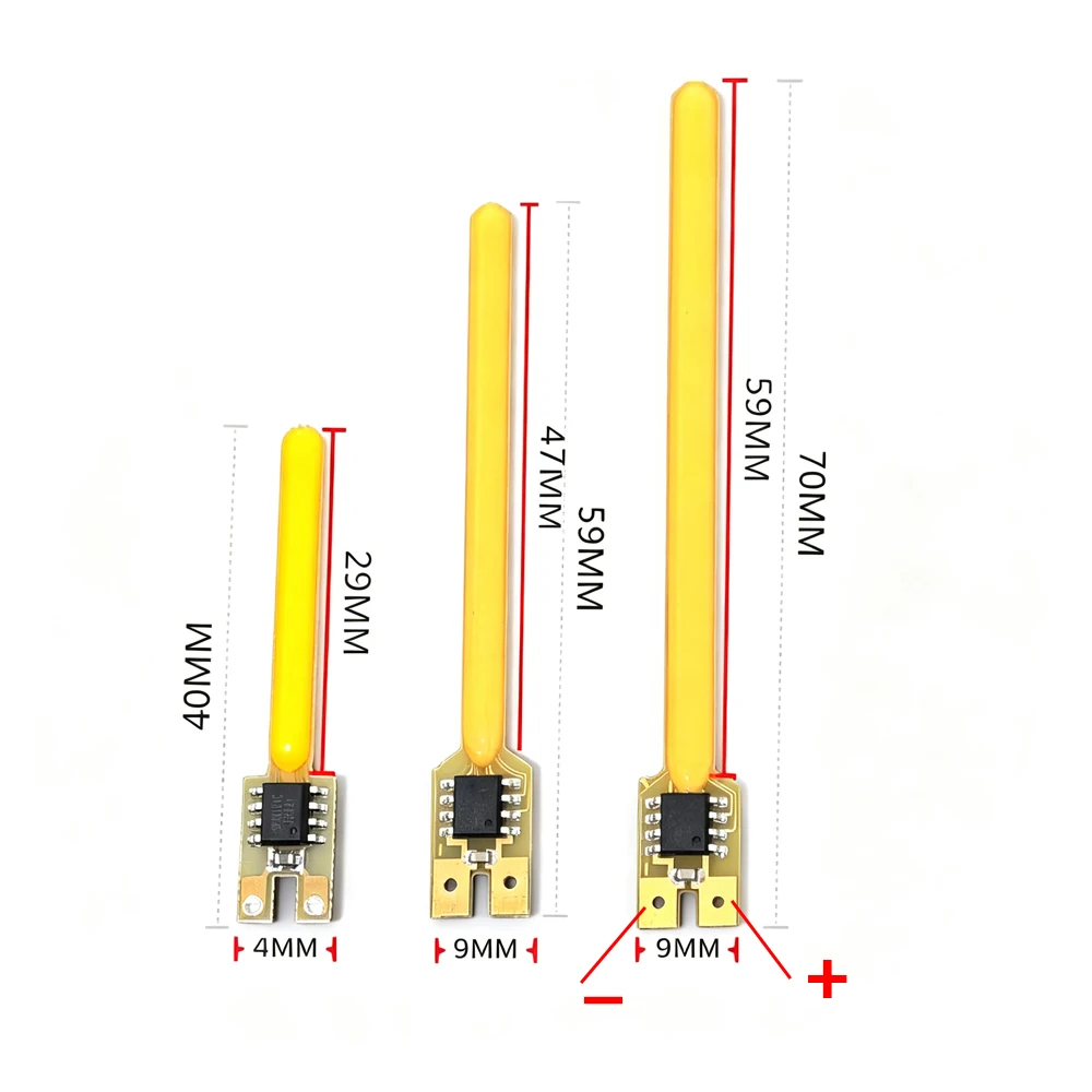 10PCS LED Meteor Shower Flowing Water Lamp DC3V 59mm 70mm LED COB Filament Diodes Parts Incandescent Light Accessories Decor