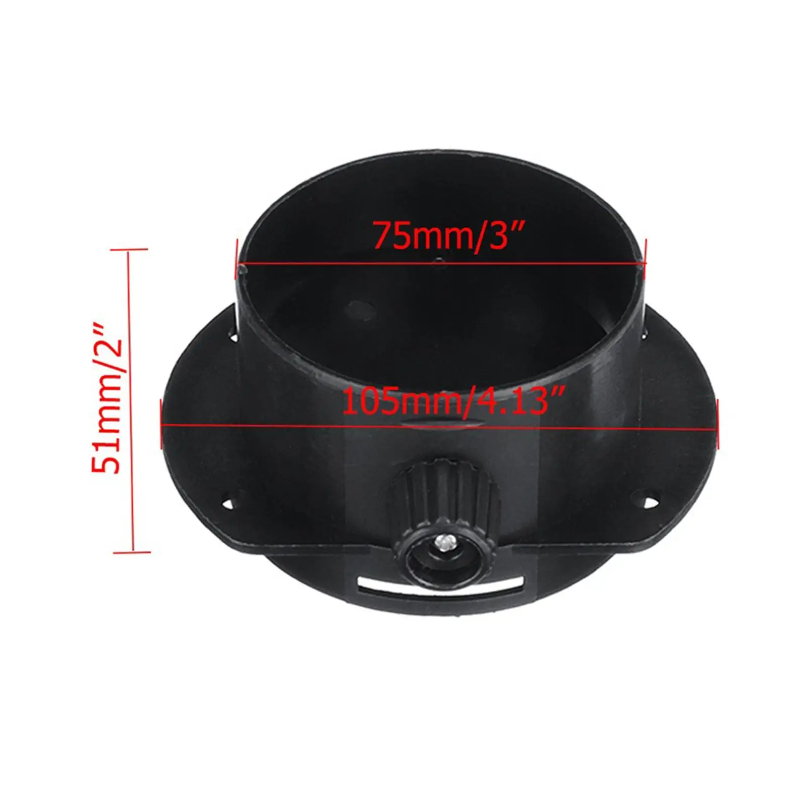 Plastic Heater Air Duct Regulating Valve Open Close Branch Fitting for 75mm Parking Heater Use