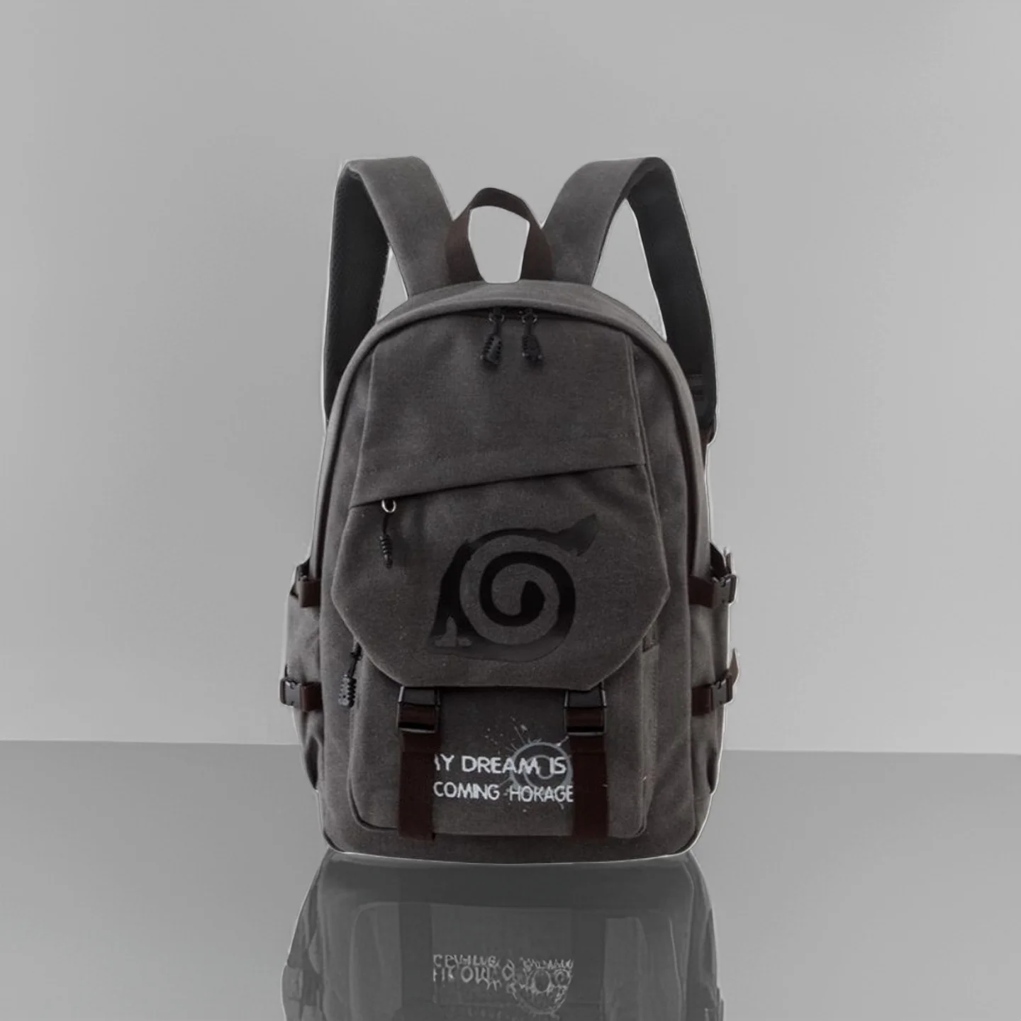 Mochila de Anime Naruto, mochila escolar de lona con dibujos animados, mochila de moda para niño, bolsa para ordenador portátil, bolsa de viaje de gran capacidad para exteriores, regalos