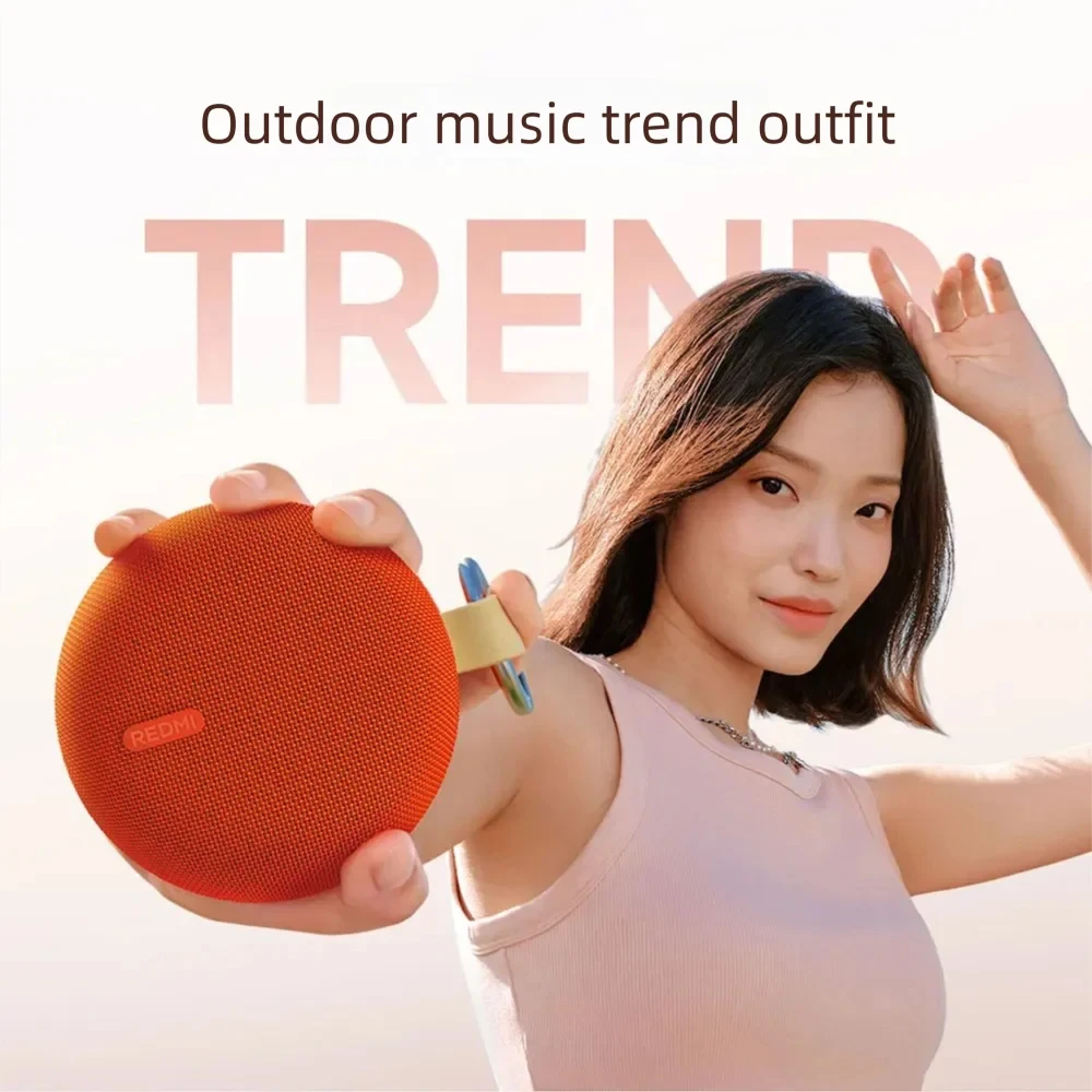 Xiaomi Redmi سمّاعات بلوتوث 2 محمول IP67 مقاوم للماء TWS مكبر صوت خارجي 1.5 بوصة مع مشبك معدني قابل للإزالة فتحة microSD