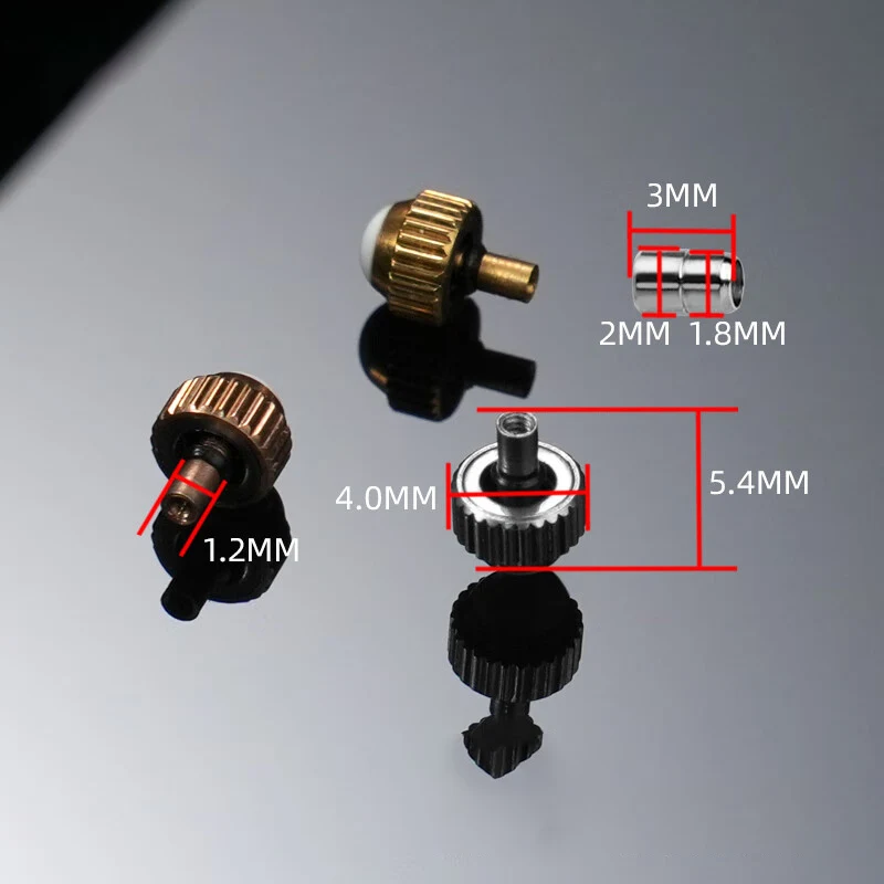 For Armani Starry Sky series  Watch head Metal ceramic Watch accessories Watch Set time Watch crown AR-1907/AR-1681/1840/AR-1908