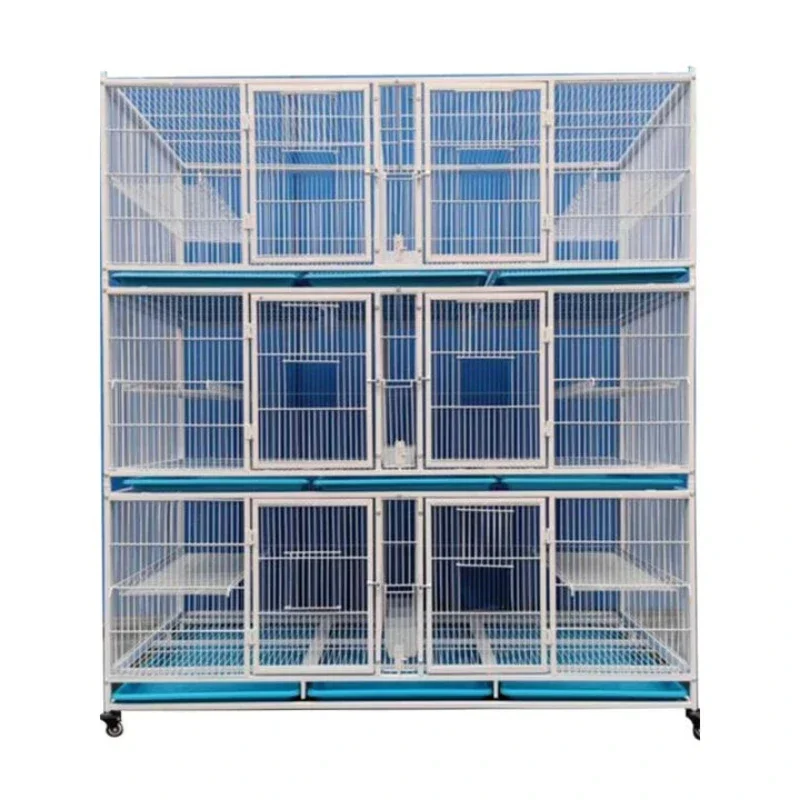 Pigeon cage ingot ring pigeon cage ornamental encryption anti-weasel belt platform rack with catch mouth