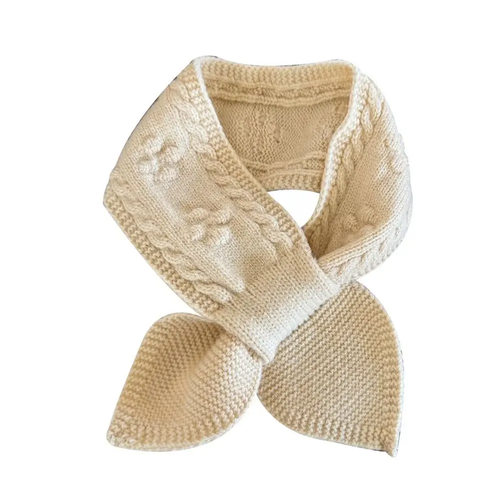 

Simple Warm Kids Winter Scarf Thick Korean Knitted Scarf Princess Cute Neck Warmer Baby Boys Girls