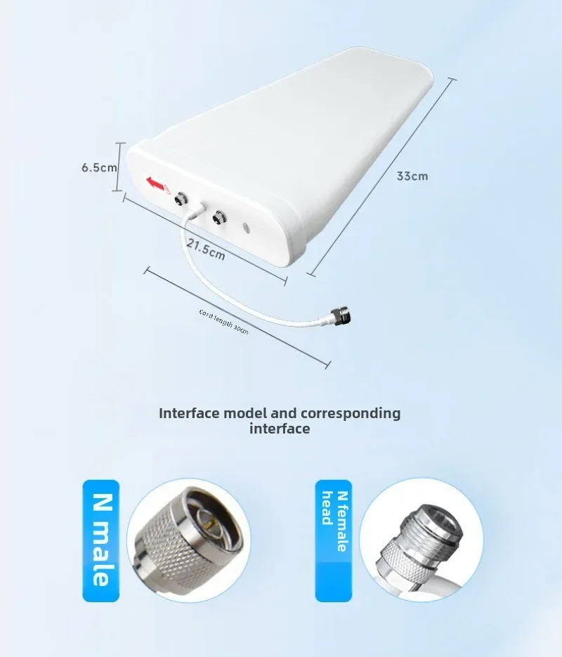 5G antenna 4G Antenna 700-2700M 10Dbi  High Gain Log Periodic Antenna IP65 Waterproof For Outdoor Signal Boost  with N connector