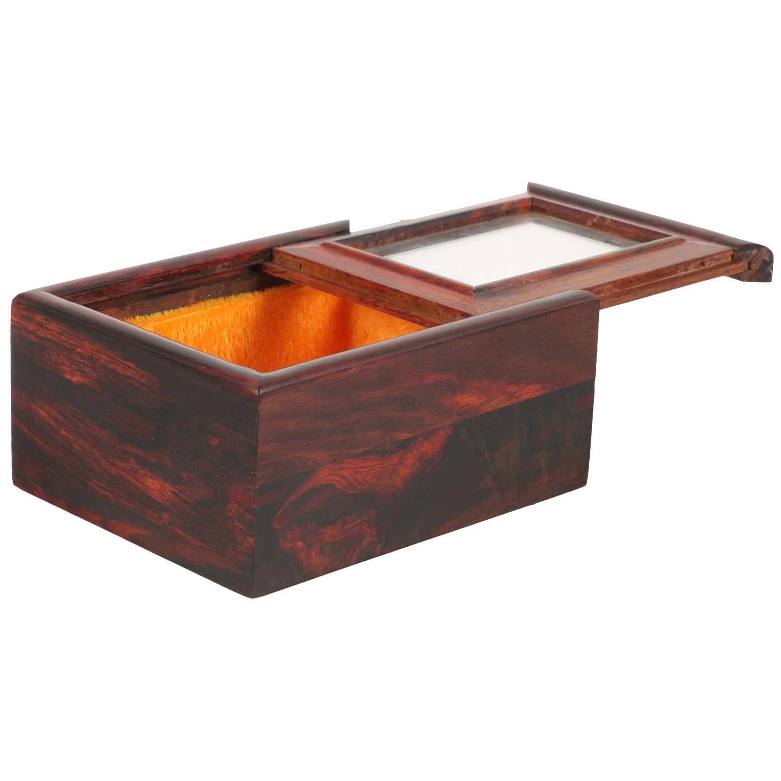 

Solid Wood Box Red Acid Branch Small ganizer Home Storage Watches Accessories Small Earrings Case Collector Vintage Style