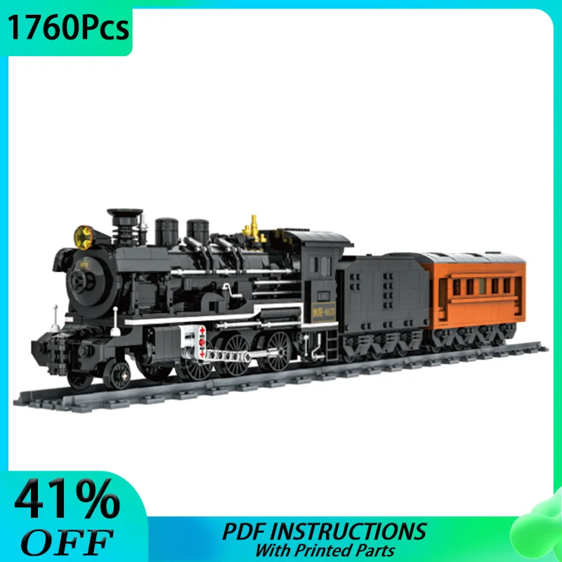 MOC 10194 Emerald Night Series Car Octan Train Tank Car Model Building Blocks DIY City Wagon Technology Bricks Educativi Toys