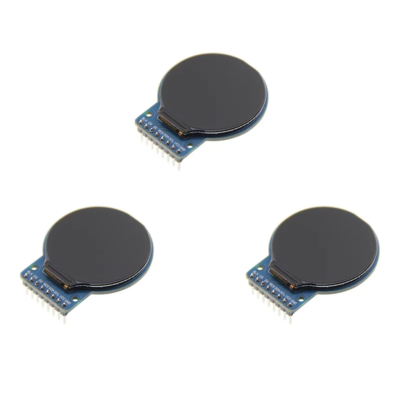 

APPLIA-3 шт. 1,28-дюймовый Ips полный вид TFT-дисплей ЖК-экран SPI последовательный порт круглый экран 240X240 разрешение модуль цветного экрана