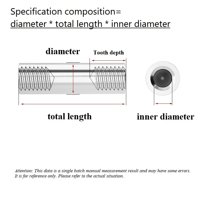 M3 M4 M5 M6 Double Head Internal Thread Cylindrical Pin with Hole Pins 304 Stainless Steel Positioning Coupling Nut Stud