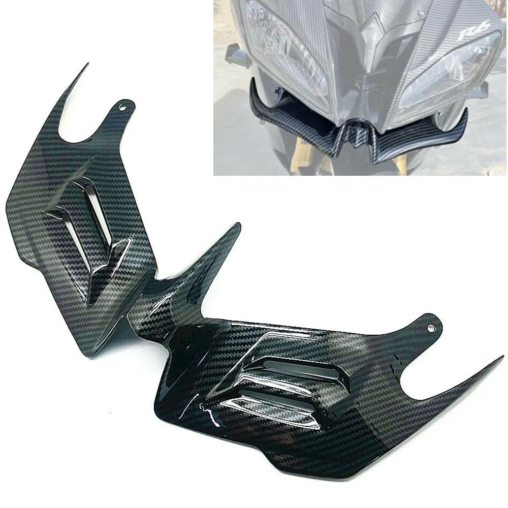 

Motorcycle Parts Cowl Front Winglet Fairing Aerodynamic Spoiler Fin For Yamaha YZF-R6 2008-2016 YZF R6 2008 - 2016 Accessories