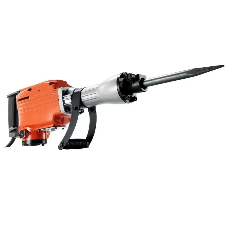 Marteau de démolition 2200 W, 1-1/8 pouce / 28,6 mm, briseur de béton rotatif 1400 BPM avec burin pointu et burin plat pour ardoise, béton, référence de couleur du produit basée sur l'image de l'écran