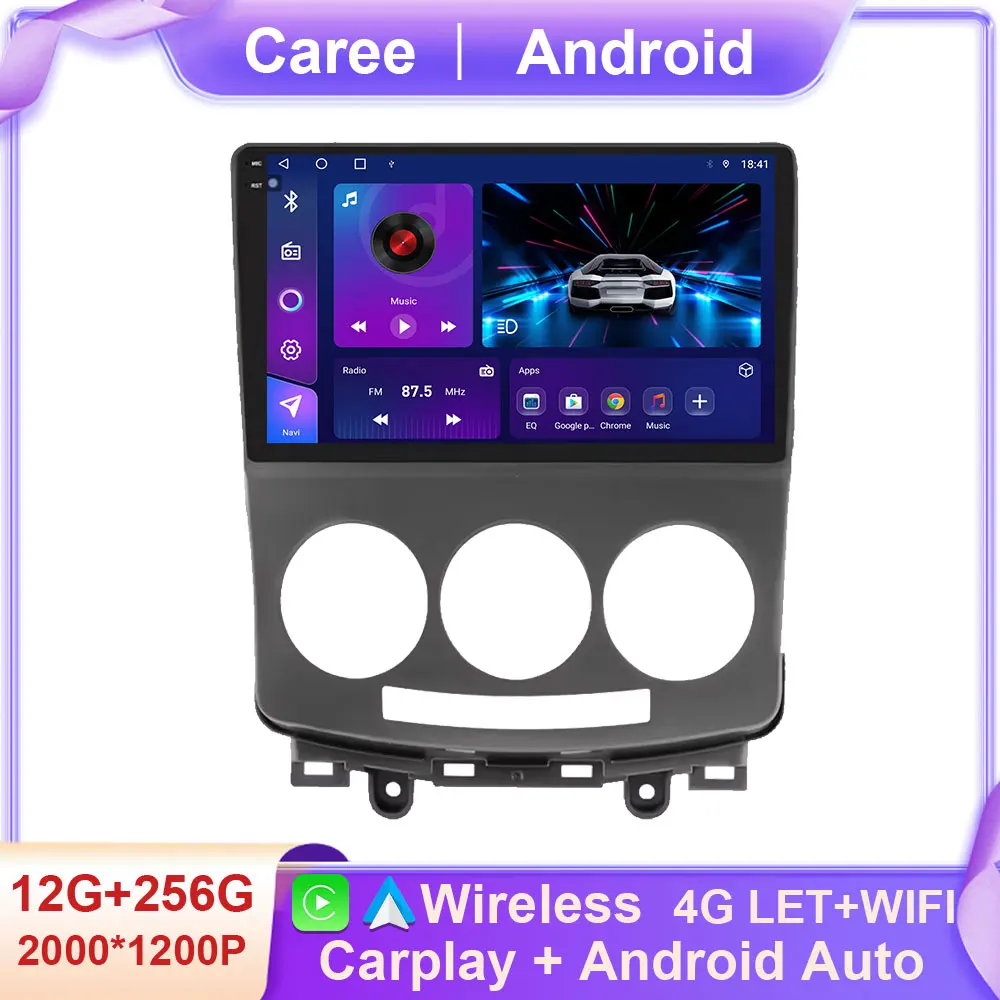 

Car Radio For Mazda 5 2005 - 2010 WIFI 4G BT Car Multimedia Video Player GPS Autoradio Wireless CarPlay Android Auto DSP No 2din