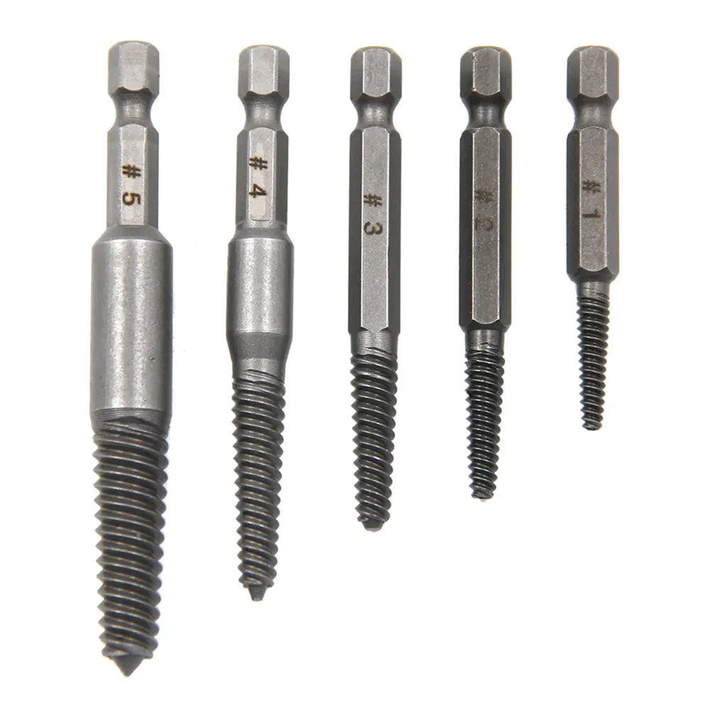 Heavy Duty Tomada De Extração Set, quebrado Parafuso-Parafuso Extrator, Ferramenta De Hardware Multi-Spline