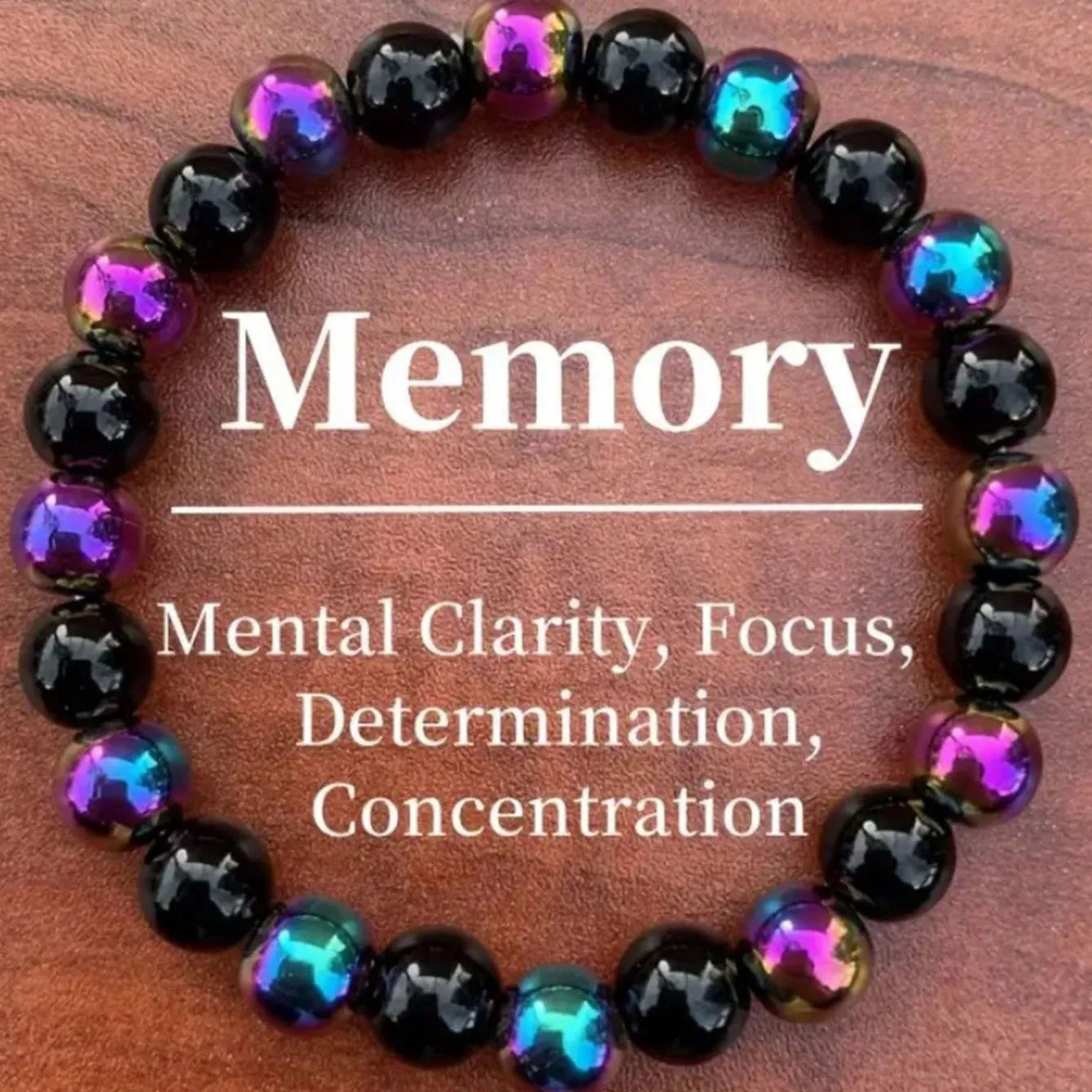 Pulsera de energía de piedra Natural para hombre y mujer, brazalete de cuentas unisex con cristales, pulsera de cuentas elástica ajustable, regalo para hermano y papá