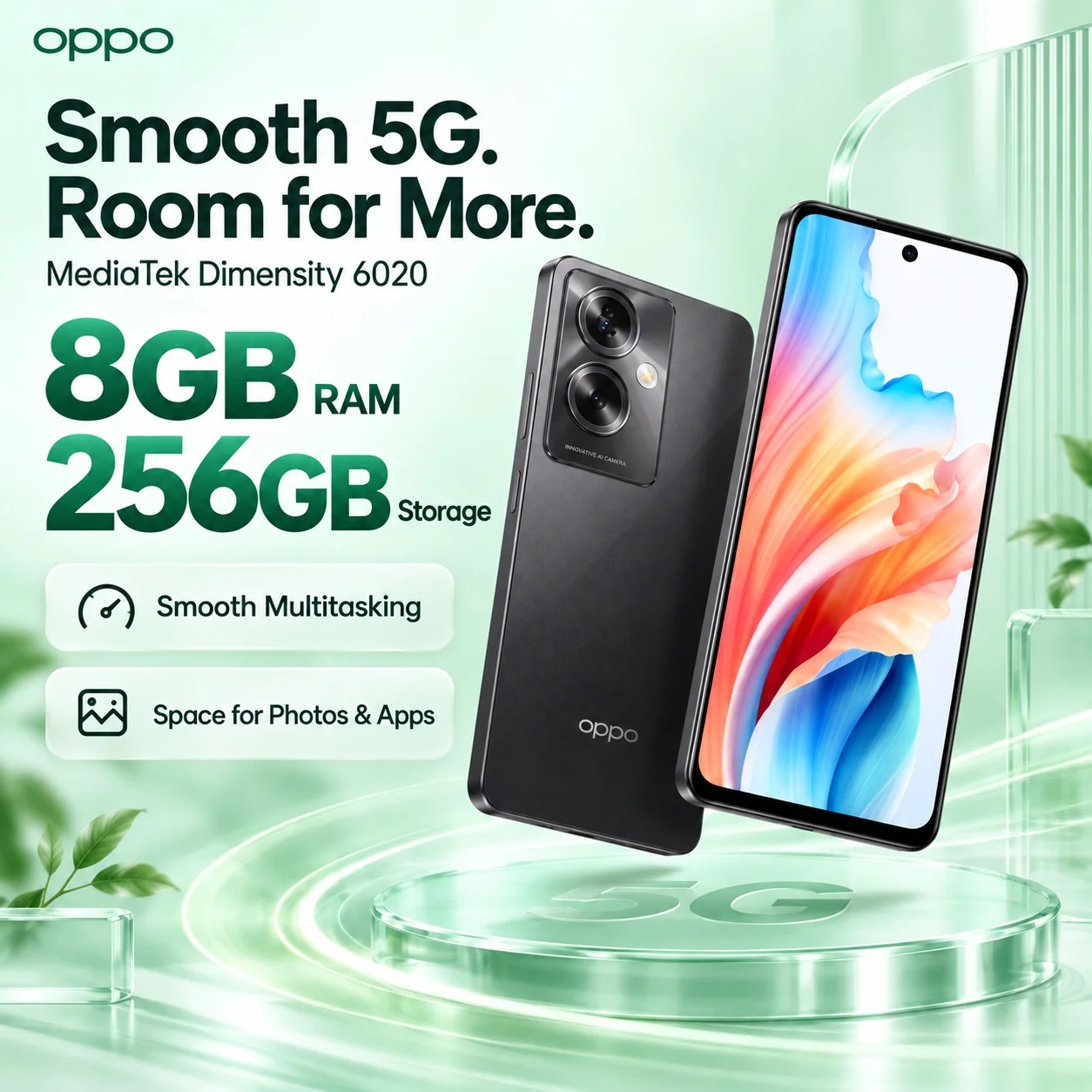 OPPO A79 5G Smartphone 8GB RAM 256GB ROM, 6.72