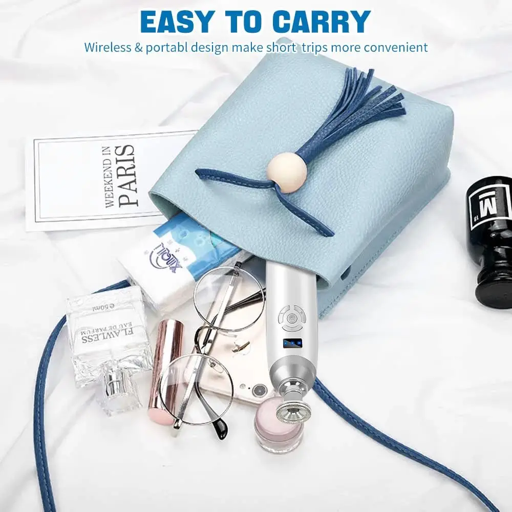 آلة اللوازم الطبية الماسية، أداة تقشير الجلد الدقيقة المحمولة لإزالة الرؤوس السوداء، جهاز العناية ببشرة الوجه للاستخدام المنزلي #5