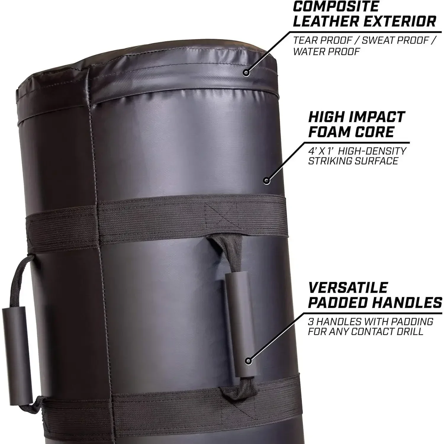 Boneka Latihan Tugas Berat – Peralatan Latihan untuk Remaja & Latihan Perguruan Tinggi – Bantalan Penahan XL 4 kaki untuk Olahraga & Bela Diri