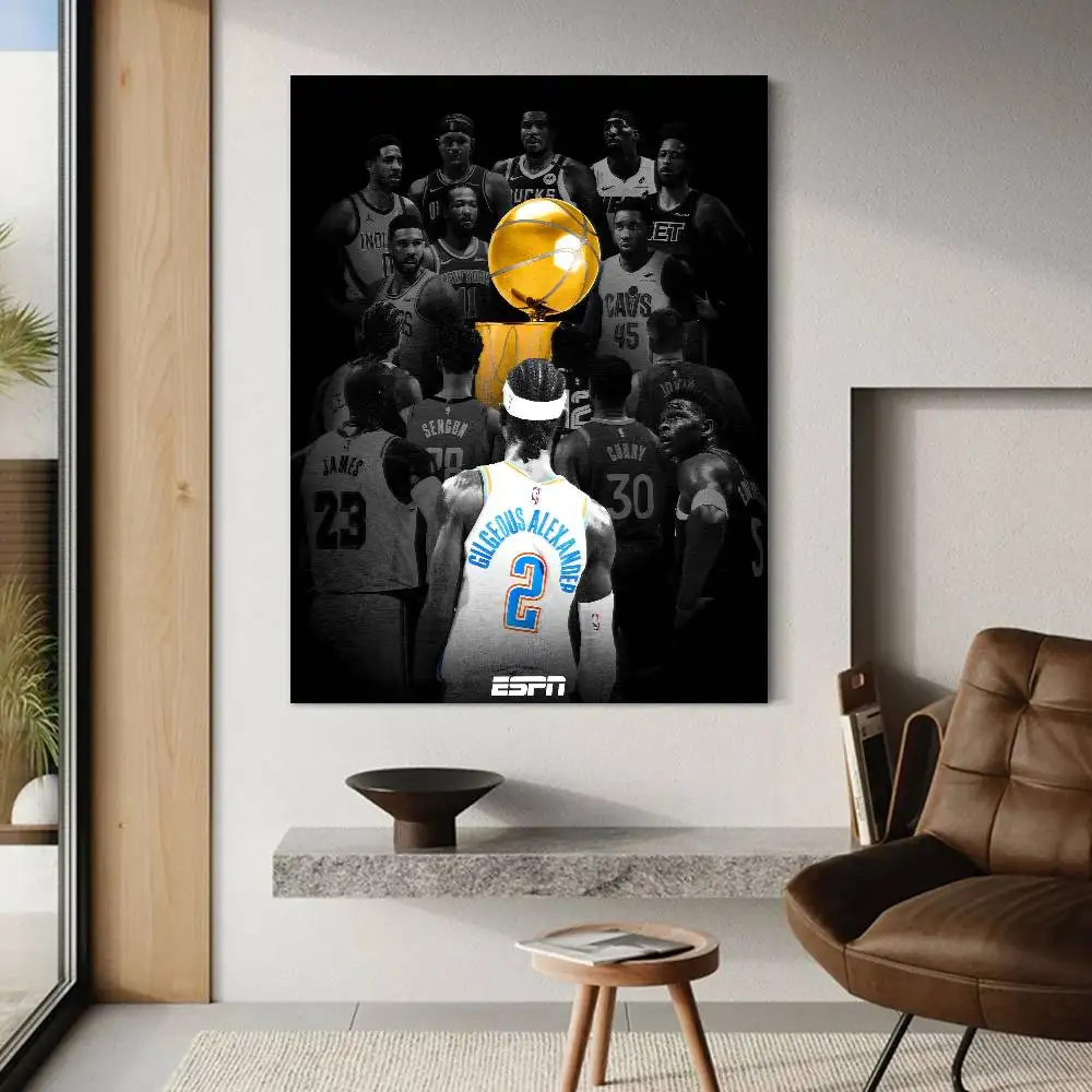 O-Oklahoma C-City T-Thunder N-NBA أنيمي الملصقات لزجة يتوهم الجدار ملصق لغرفة المعيشة زخارف للحانات ديكور جدران الغرفة #6