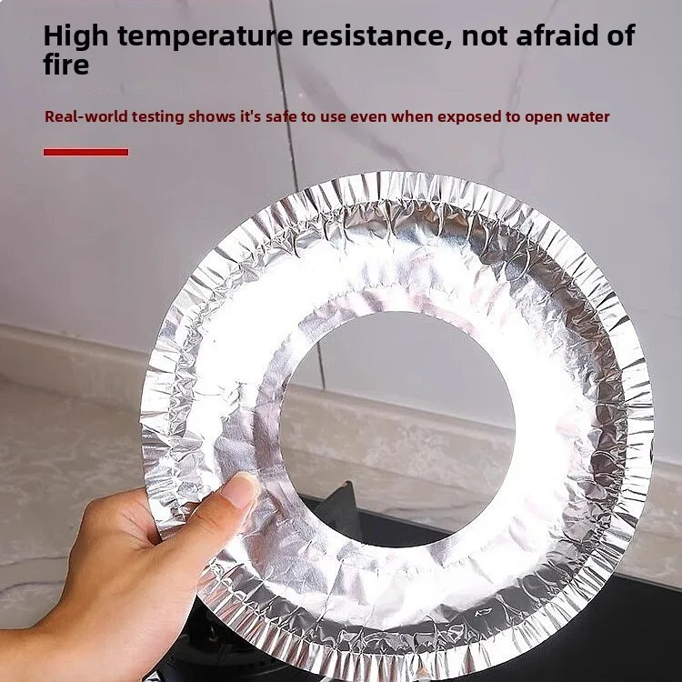10 Pcs Stove Top Foil Protectors, Heavy Duty Disposable Gas Cooktop Liners, Oil-Proof Kitchen Burner Covers