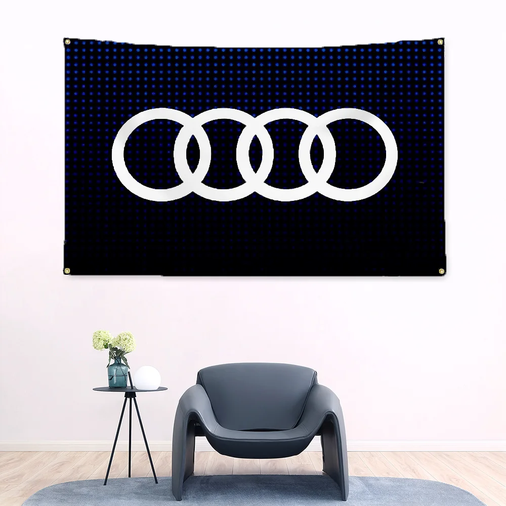 Rastar Co-Brand AUDI Tapestry Funny Flags for Bedrooms Flag Decorative Hanging Flags Home Decor Items Wall Flag to Hang Rooms