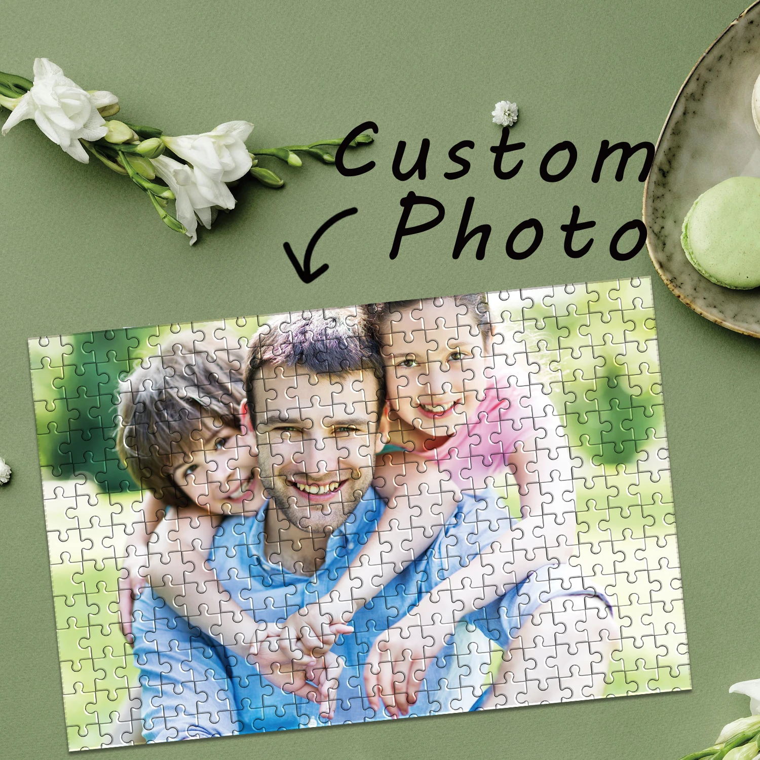 35/150/300/500/1000 قطعة عائلة رائعة صور مخصصة شخصية الضغط الألغاز بازل قطع الألغاز المخصصة في الصور #3