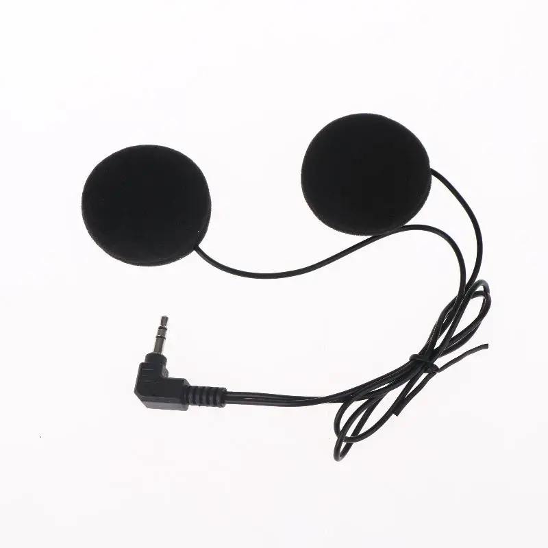 

1Pcs Full Face Helmet Dual Speaker Headphones Motorcycle Helmet Bluetooth Intercom With Soft Wire Mic & 3.5mm Speaker
