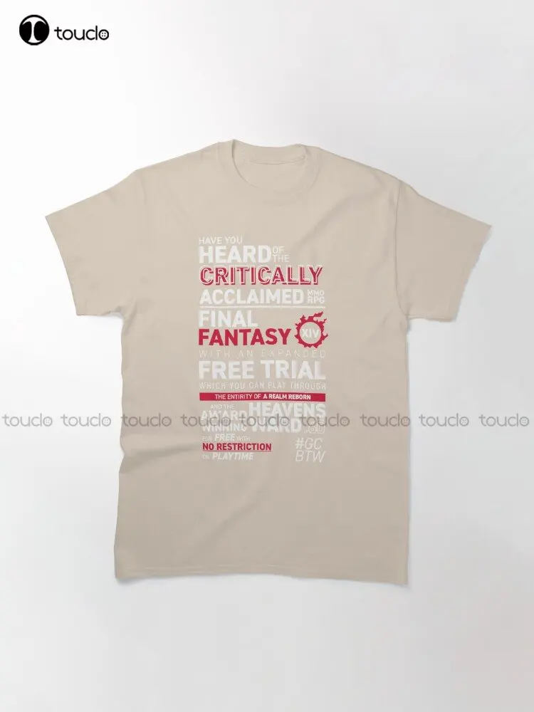 Great Community By The Way Gcbtw Promo | Mmo Ff14 Ffxiv Final Fantasy Xiv Final Fantasy 14 Classic T-Shirt Creative Funny Tee