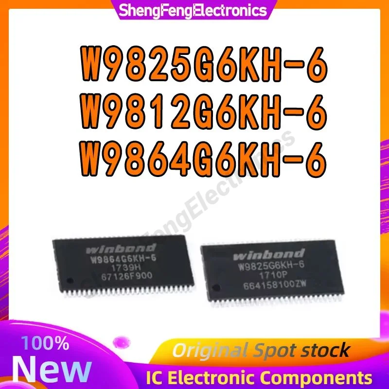 

5PCS W9812G6KH-6 W9825G6KH-6 W9864G6KH-6 TSOP-56 New Original