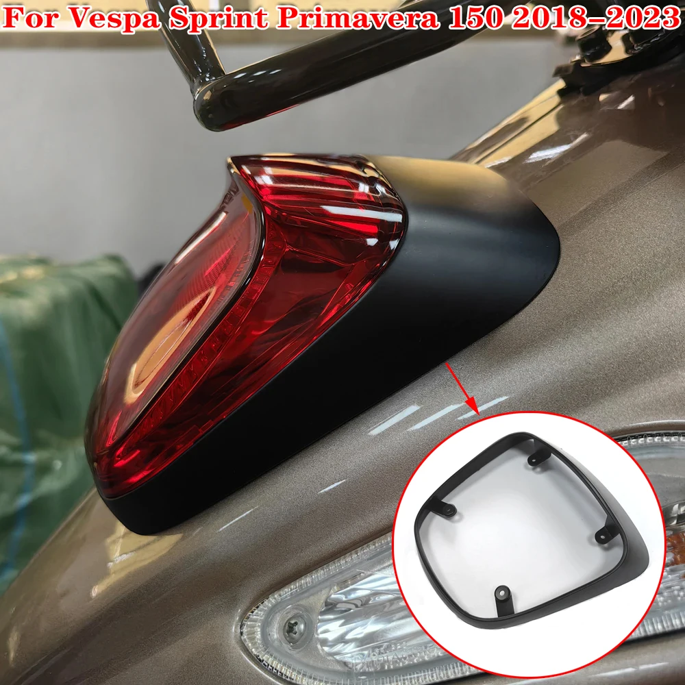 For Vespa Sprint Primavera 150 2018-2023 Motorcycle Taillight Trim Cover Rear Lamp Protector