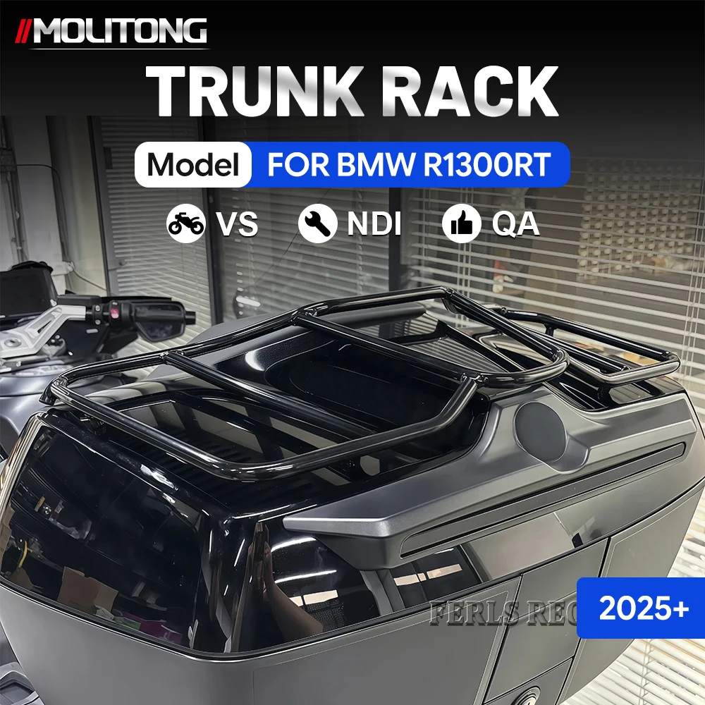 Suitable for BMW R1300RT 2025+ motorcycles,black roof rack rails,travel bag racks, rear roof racks, and rear brackets.Iron parts