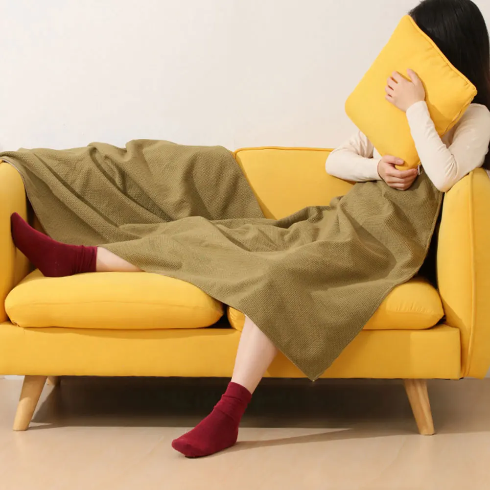 USB بطانية تسخين كهربائي الجسم دفئا بطانية يمكن ارتداؤها الشتاء الحراري شال 3 مستوى التدفئة USB ساخنة شالات للمنزل مكتب