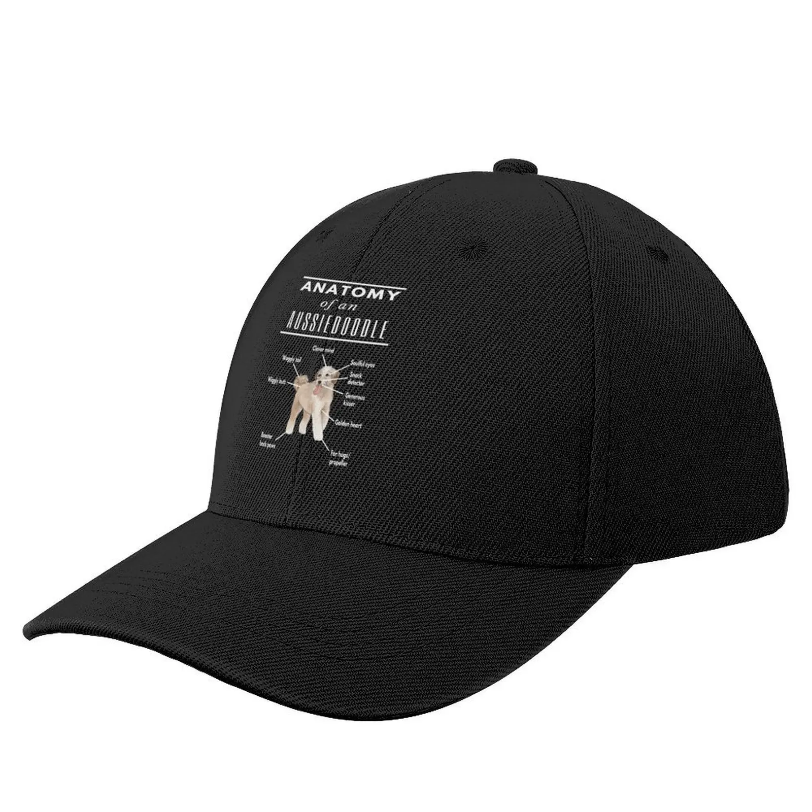 

Anatomy of An Aussiedoodle Funny Dogs Watercolor Baseball Cap Sun Hat For Children Sunscreen Mens Caps Women's