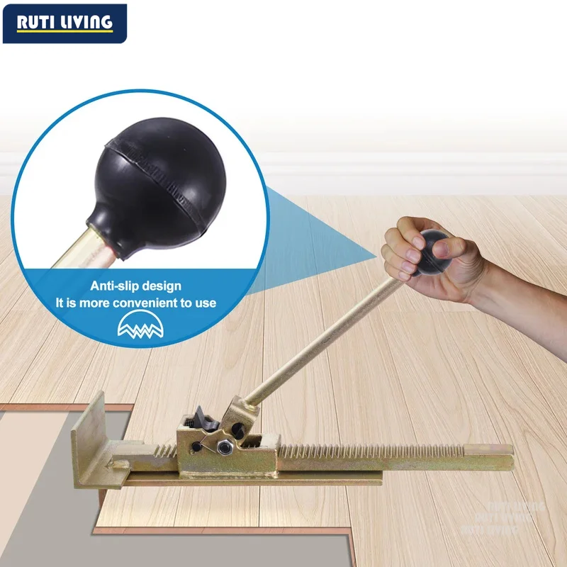 Flooring Installation Tool Plush Covered Metal Pry Bar Laminate Hardwood Flooring Leverage Block with Mallet No