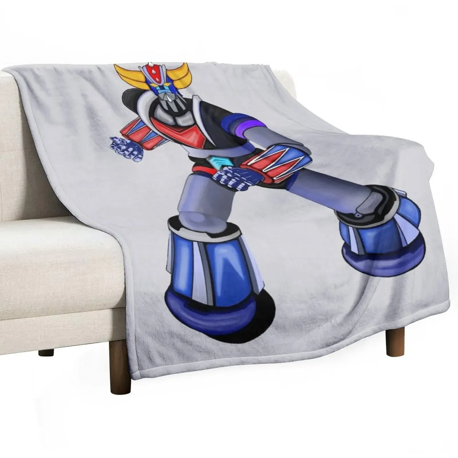 Goldorak ROBOT, Grendizer Throw Blanket Kid'S Flannel warm for winter Blankets