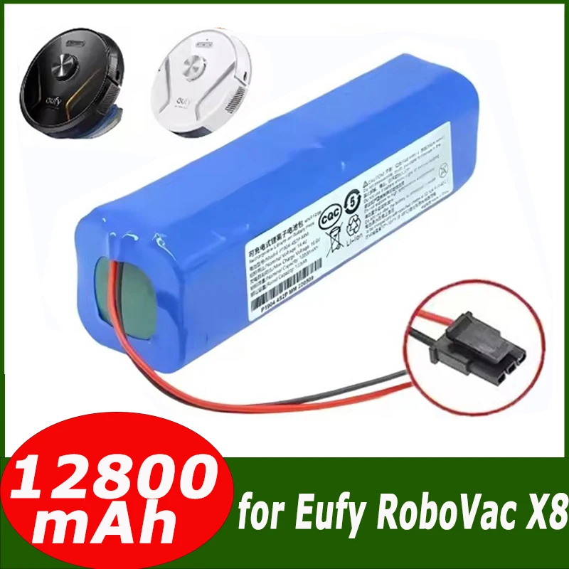 14.4V Li-ion 9800mAh Replacement Battery for Eufy RoboVac_X8 X8_Hybrid X8_White X8_Pro SES, 8-Cell Vacuum Parts with Safety BMS