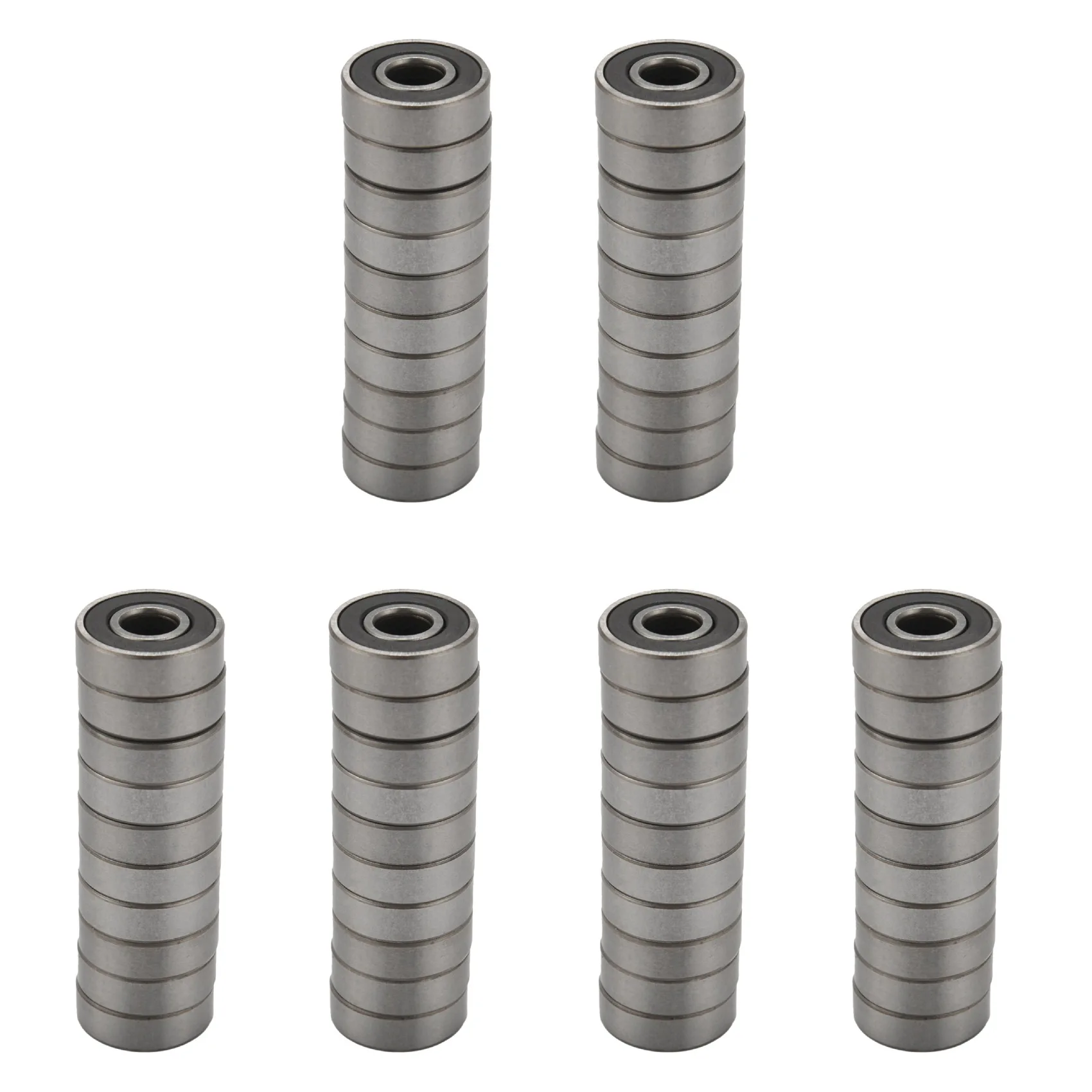 BHBD-60 Pack 608-2RS Ball Bearing - Double Rubber Sealed Miniature Deep Groove Ball Bearings (8Mm X 22Mm X 7Mm)